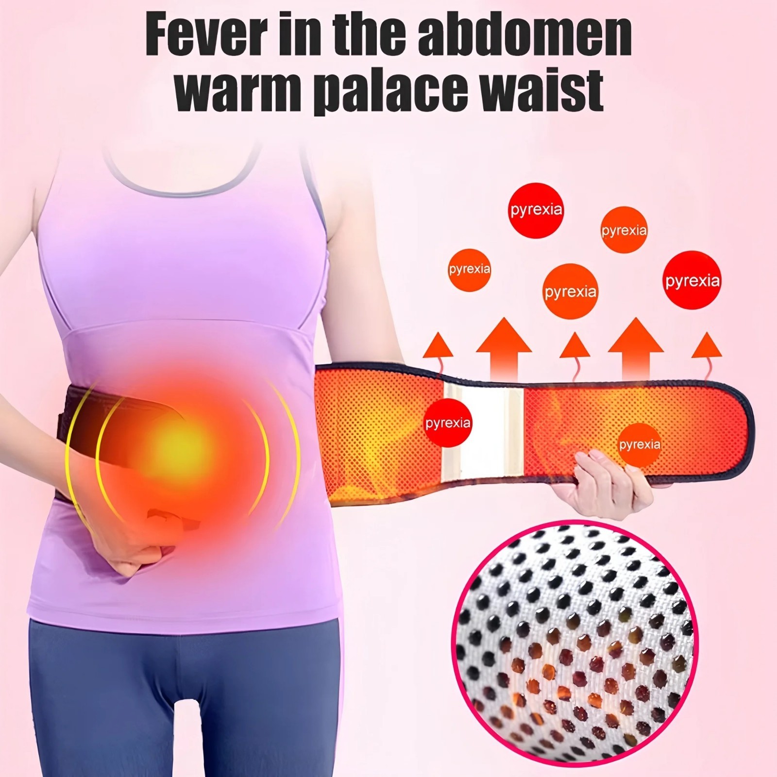 Self Heating Magnetic Back Support Lumbar Lower Brace Belt Strap Pain Relief Gym