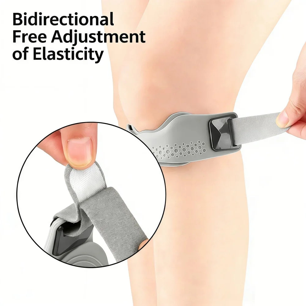 1/2Pcs Silicone Patellar Tendon Support Strap Adjustable Knee Support Pads
