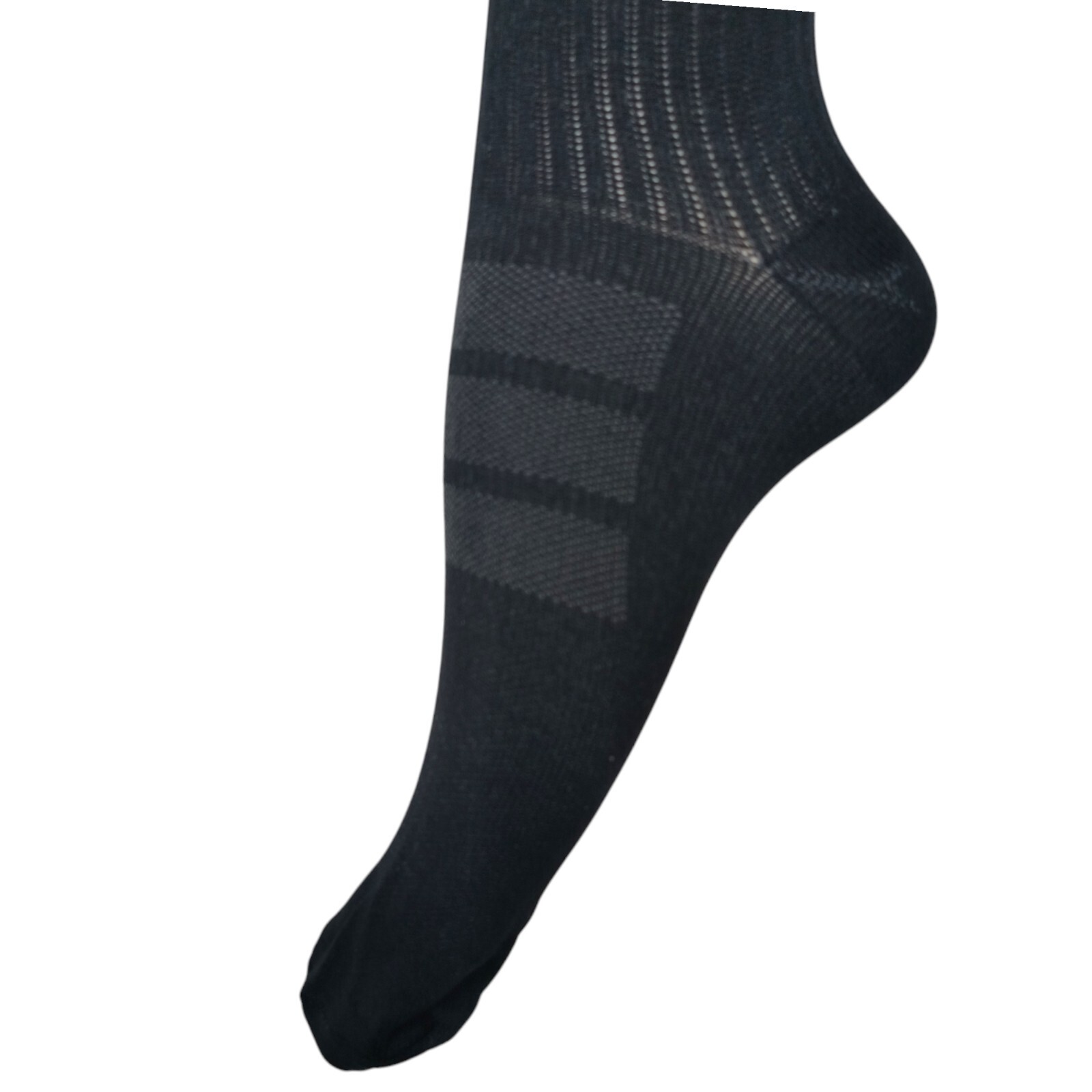 2 Pair Compression Socks Size Large Over calf Varicose Veins Anti-Fatigue Black