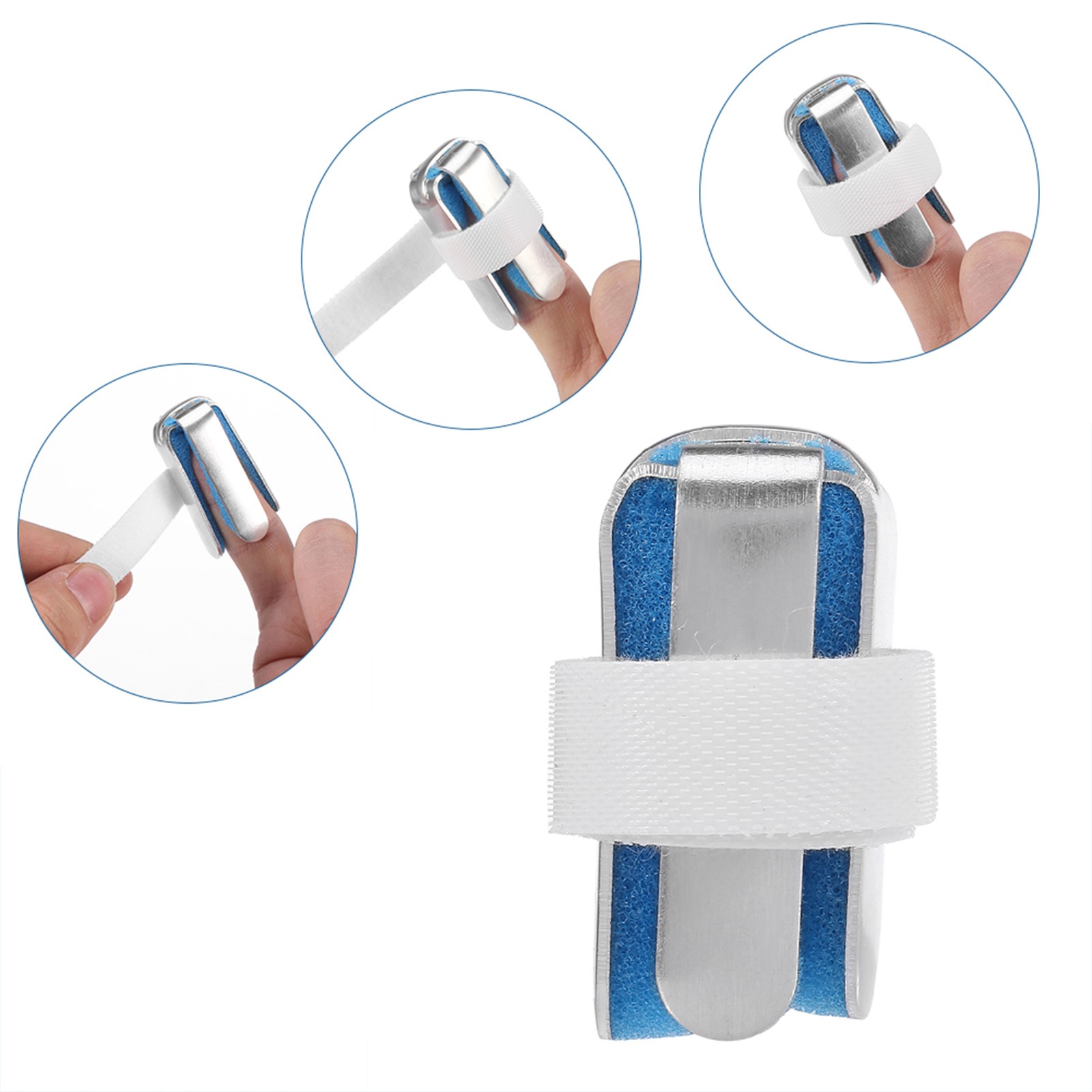 Aluminium Finger Hand Splint Recovery Injury Pain Bending Deformation Correction