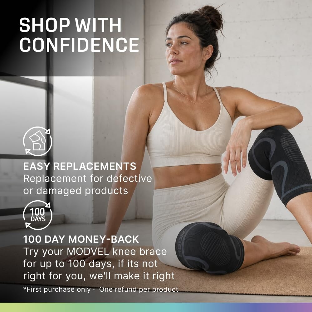 Modvel 2 Pack Brace For – For Walking Compression Sleeves For Pain