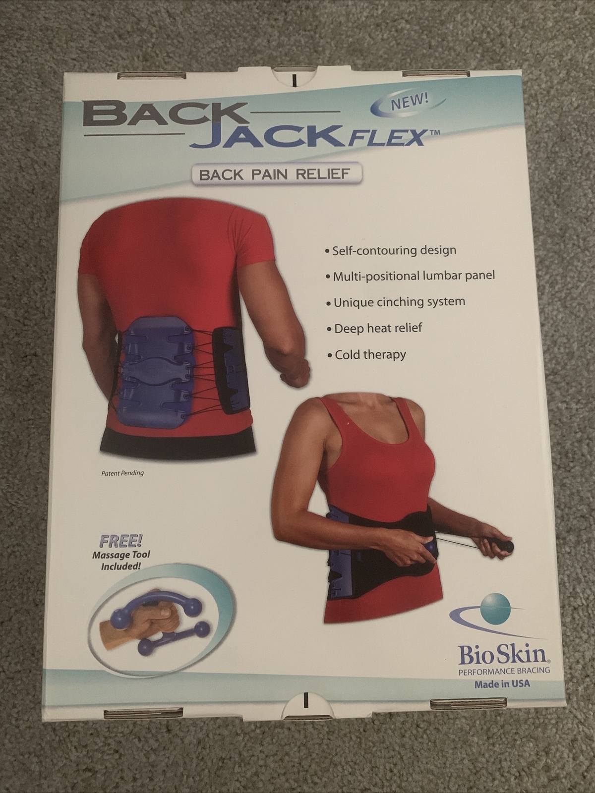 BioSkin Back Jack Spinal Bracing System 37303 Medium/Large 34-44″ Waist