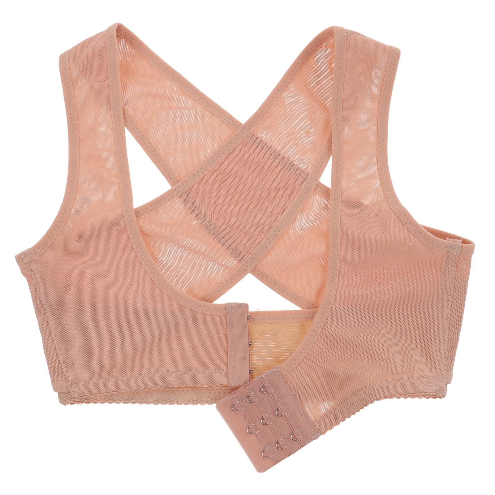 Healifty Women Posture Bra Chest Hunchback Brace XL, Skin-Color