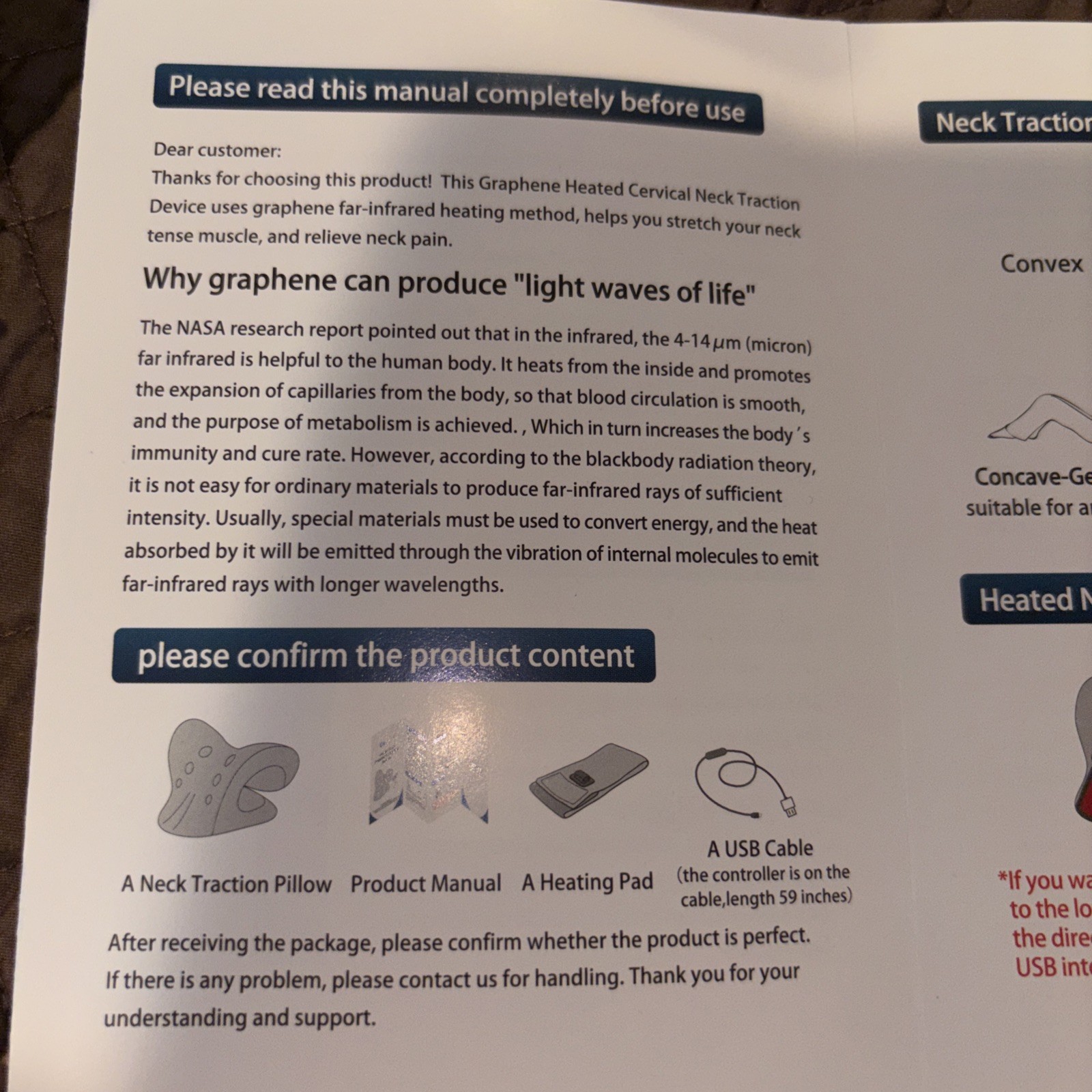 Cozy Health, Graphene Heated Cervical Neck Traction Device