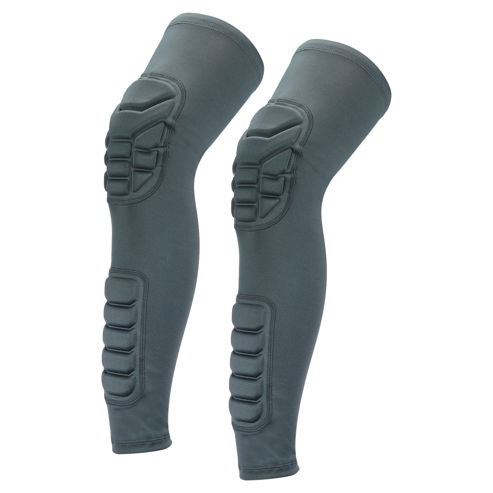 2pcs, Knee Calf Pads Knee Braces Knee Guards Compression Leg Sleeve Grey L