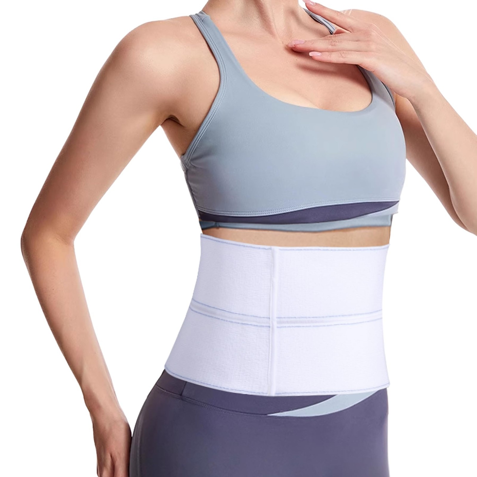 Elastic Universal Post Surgery Abdominal Binder Lower Waist Support Belt, Wid…
