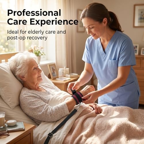 Patient Medical Restraints, Adjustable Bed Restraints Belts for Wrists and Ankle