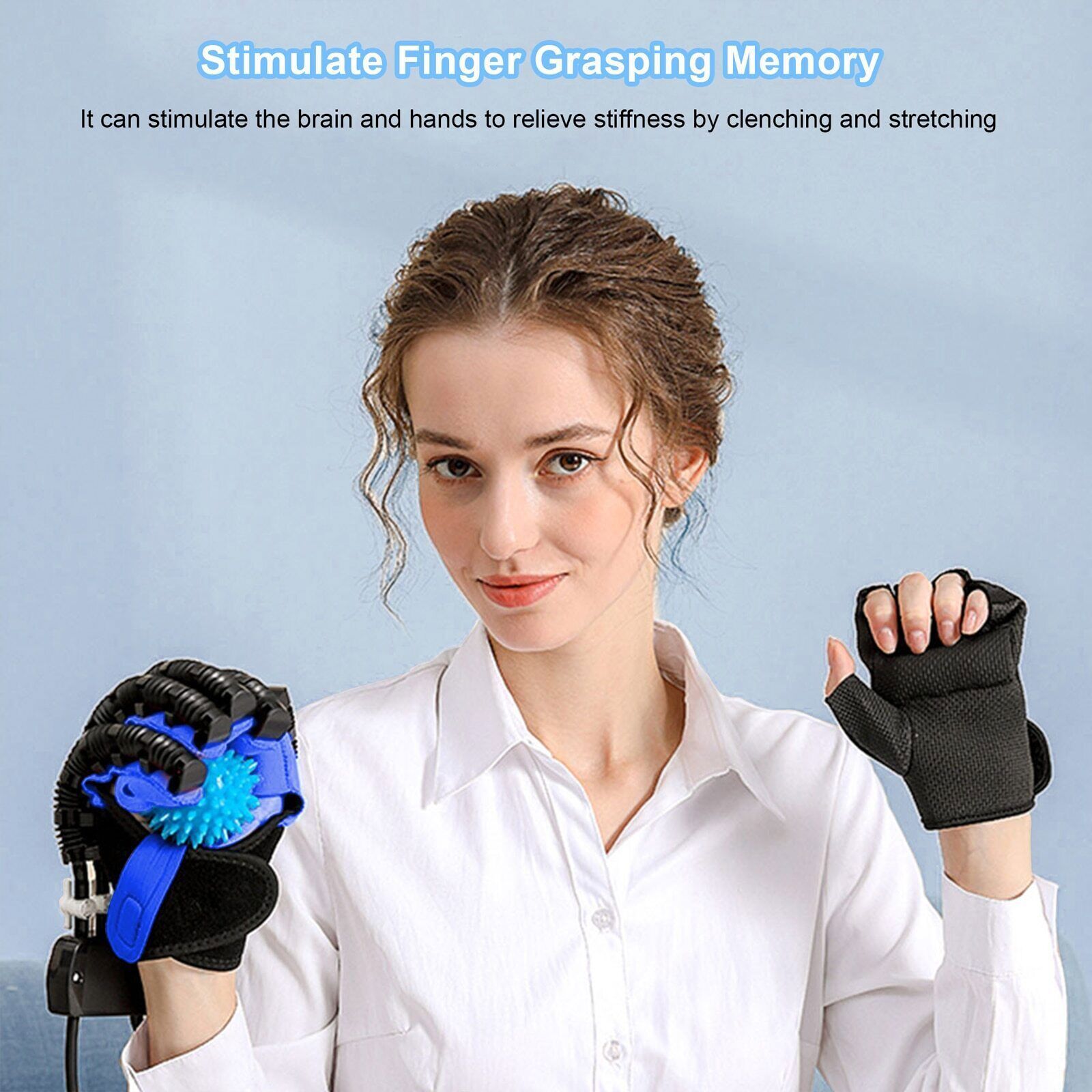 Hand Function Rehabilitation Robot Gloves for Finger Hemiplegia Recovery Trainer