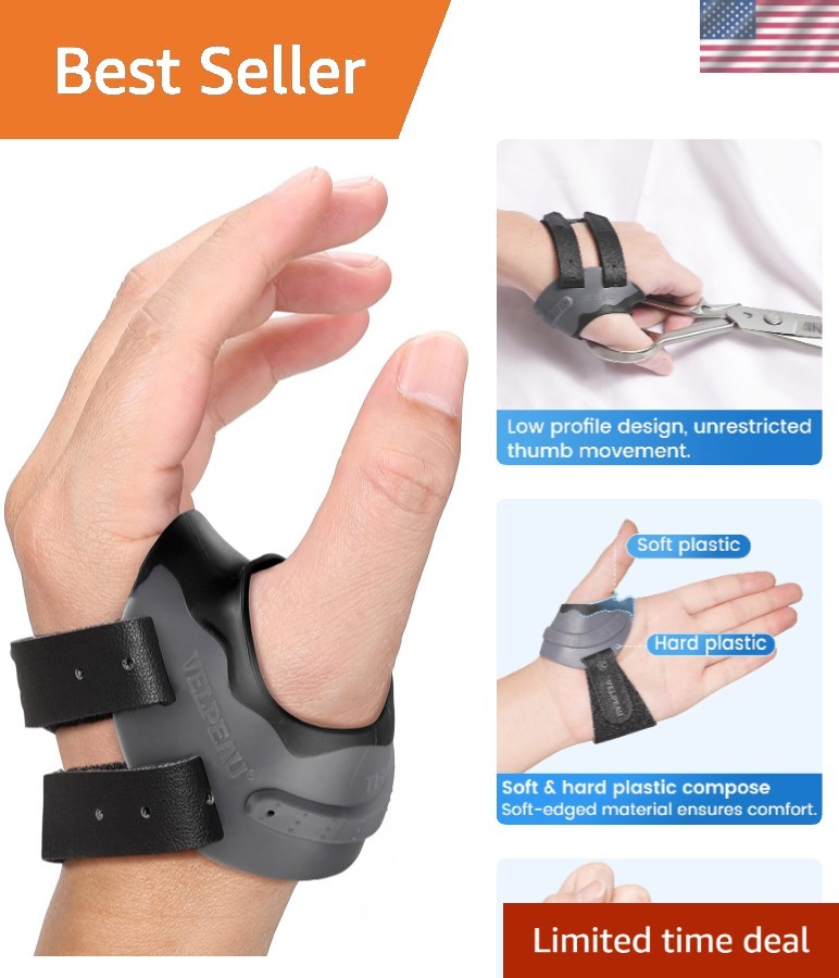 Lightweight CMC Thumb Stabilizer – Pain Relief for Arthritis, Left Hand, Medium