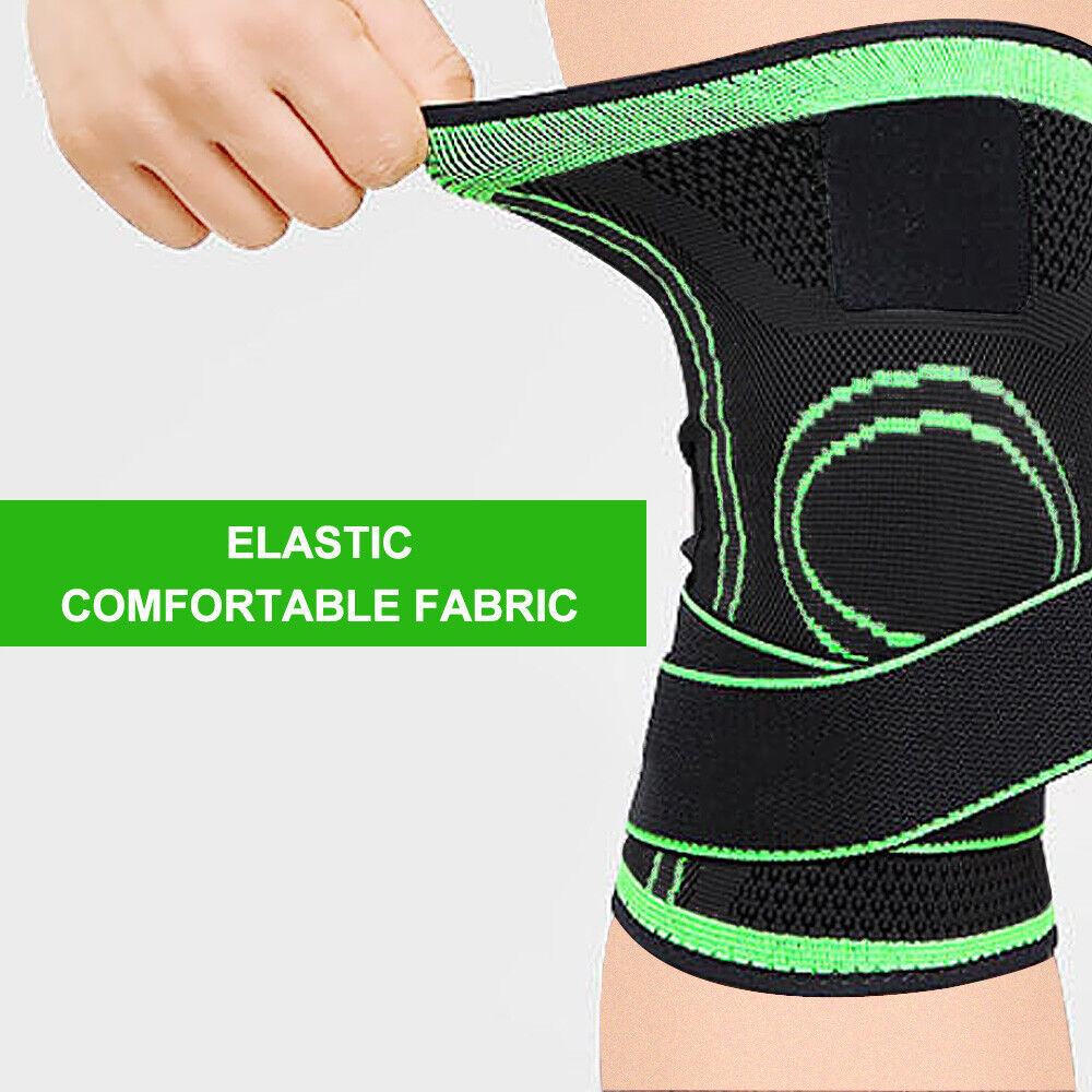 Knee Sleeve Strap Compression Brace Support Joint Pain Arthritis Relief Sports