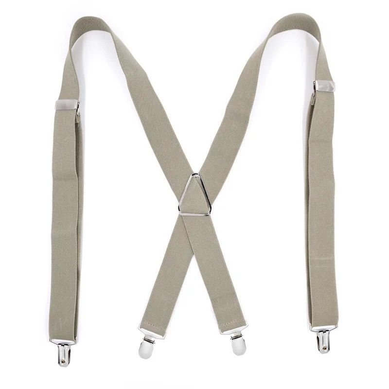 High Quality Men Women Solid Colorful Elastic Suspender Y-Back Brace Adjustable