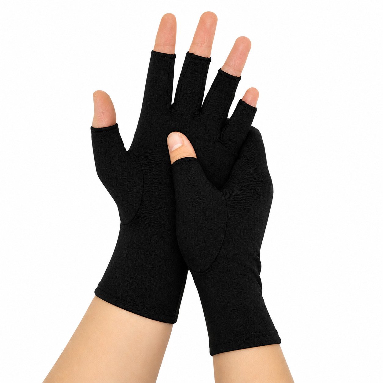 Compressione Guanti Sollievo Dal Dolore Artrite Supporto senza Dita Anti Mano