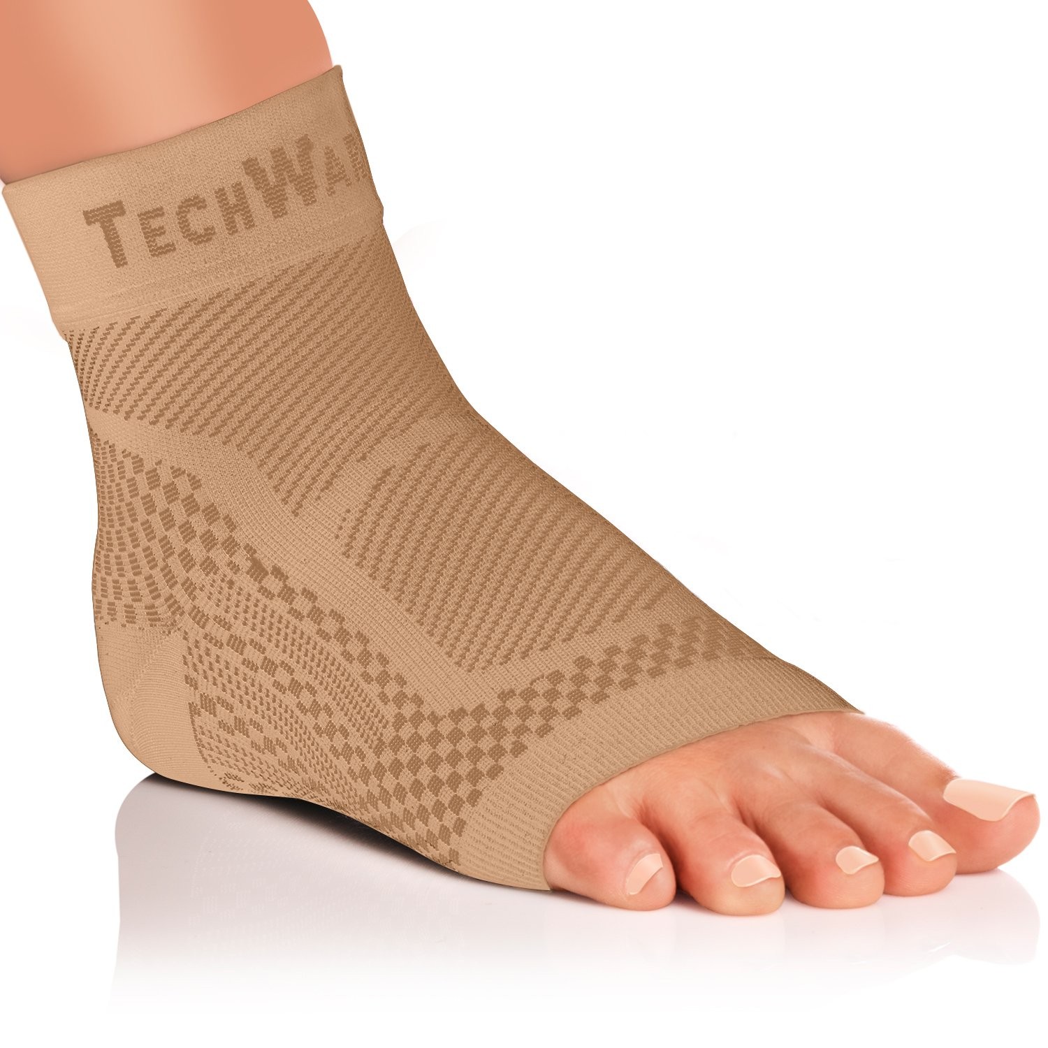 TechWare Pro Ankle Brace Compression Sleeve – Relieves Achilles Tendonitis, J…