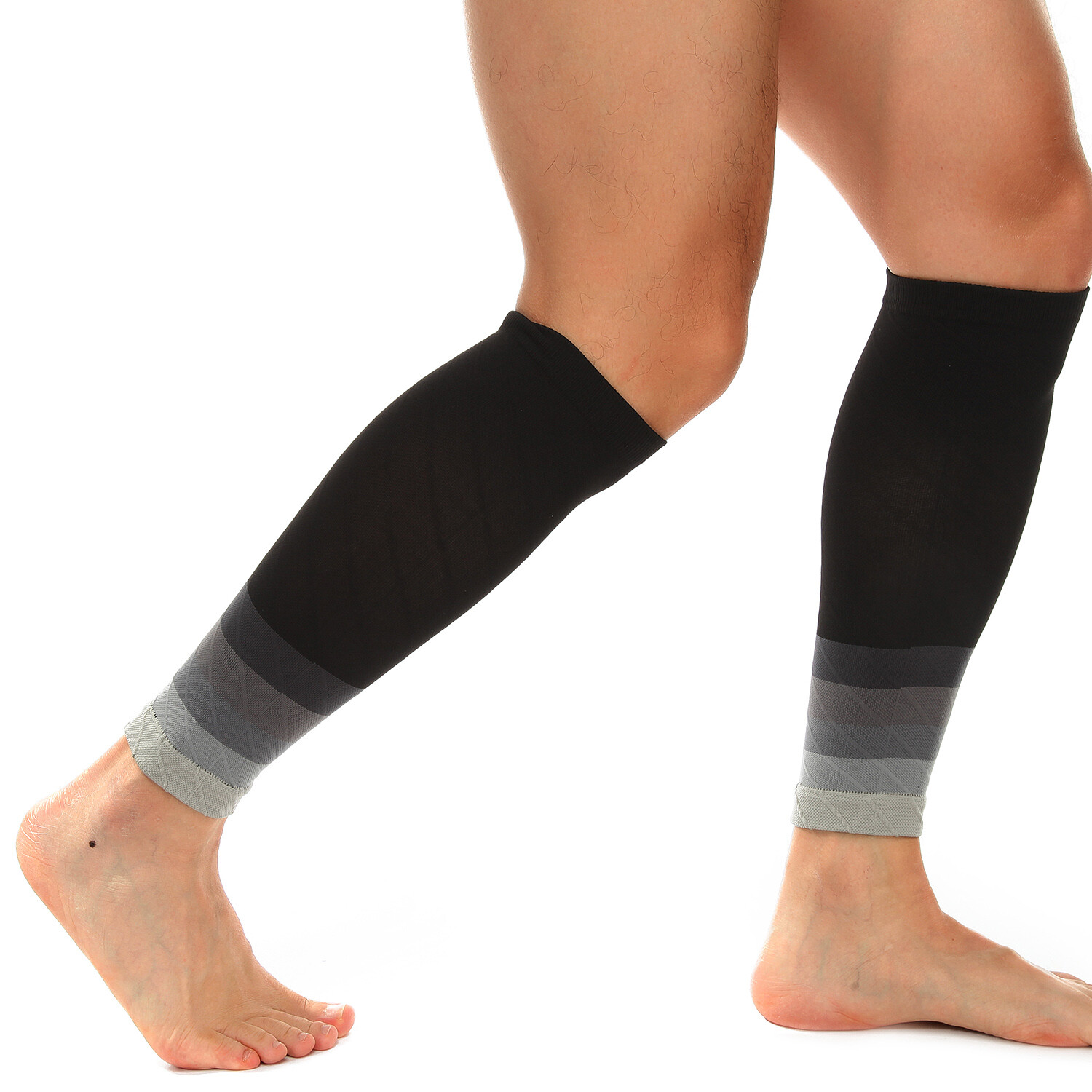 Calf Support Graduated Compression Leg Sleeve Sport Socks Outdoor Exercise Pair