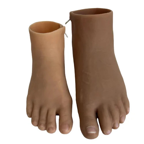 Custom Silicone 1 Foot Cover for Toe & Partial Foot Amputation Prosthesis