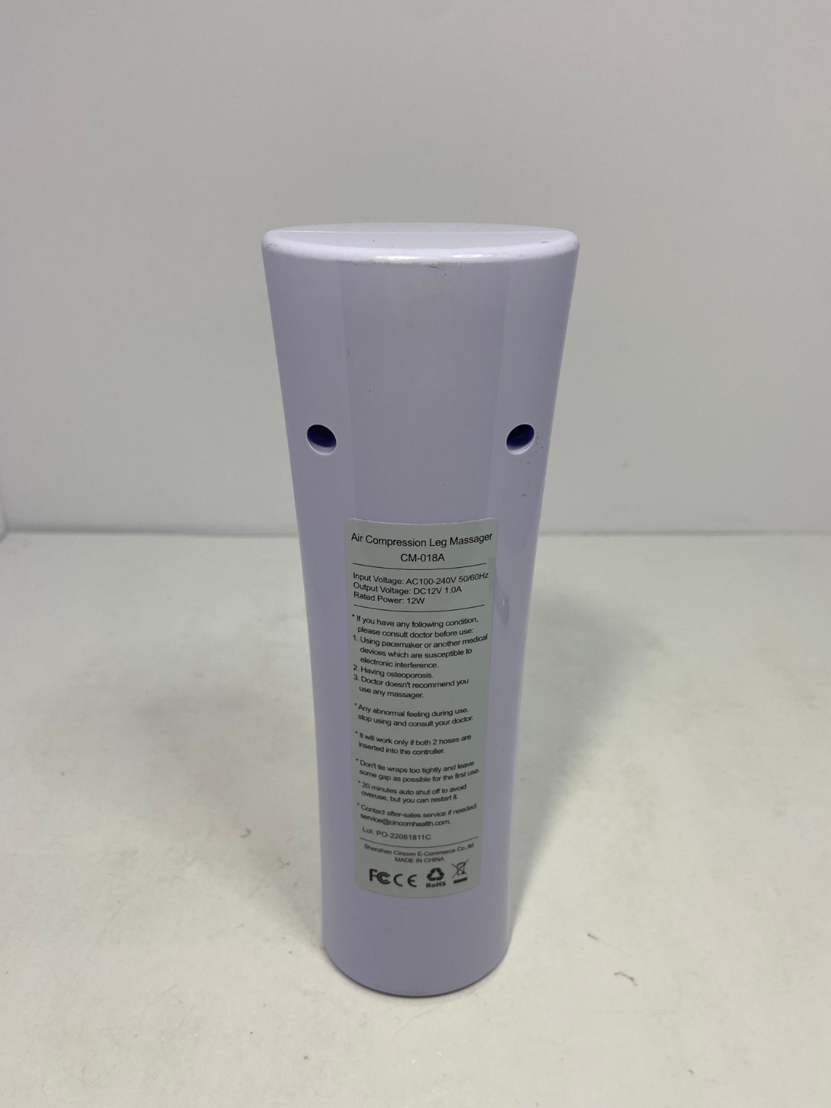 🍉 Cincom CM-018A Corded Electric Air Compression Leg Massager Remote Control F9