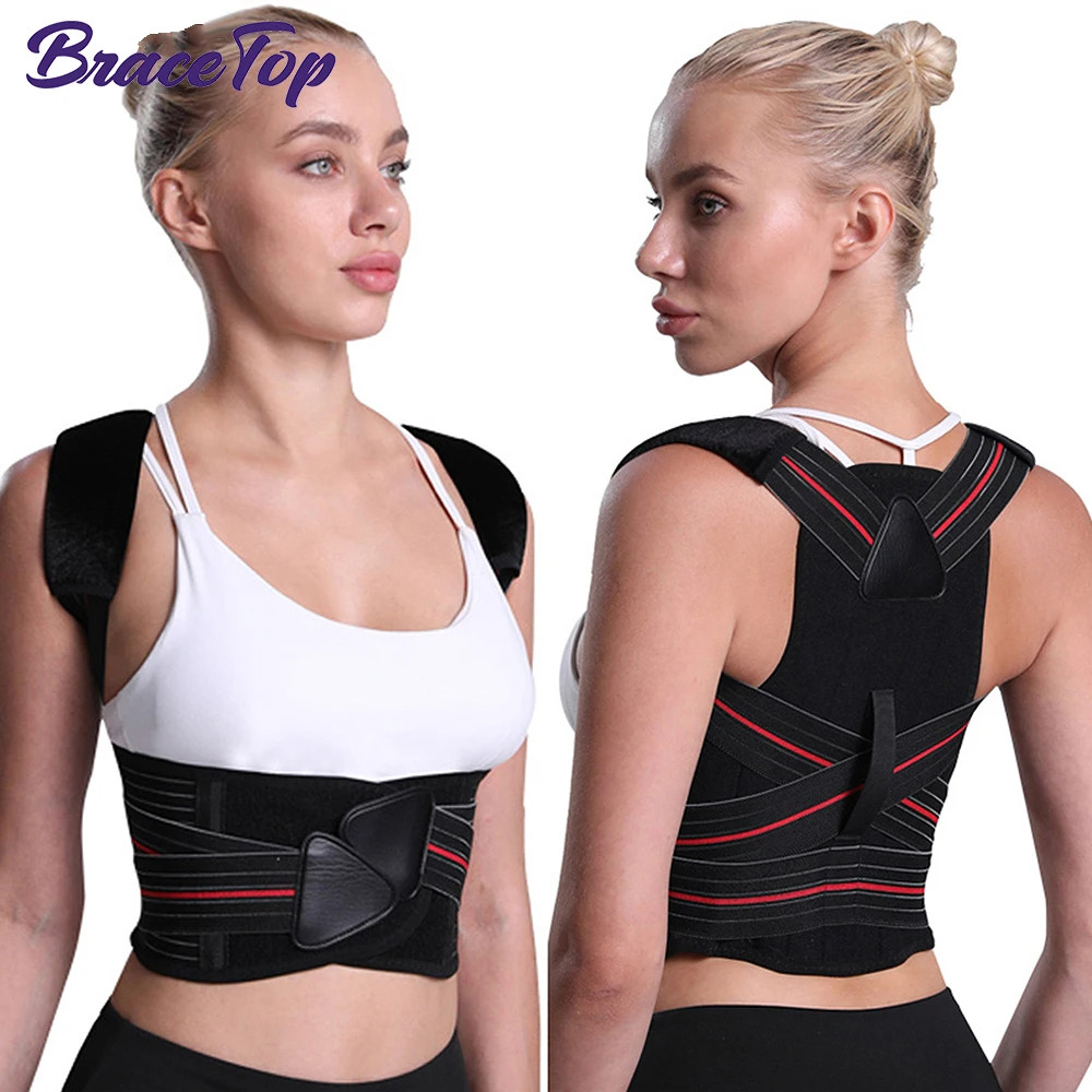 BraceTop Adjustable Posture Corrector Back Support Shoulder Brace Posture