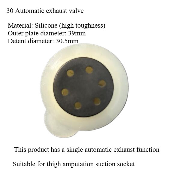 High quality silicone thigh prosthesis air valve (automatic) 30mm accessories