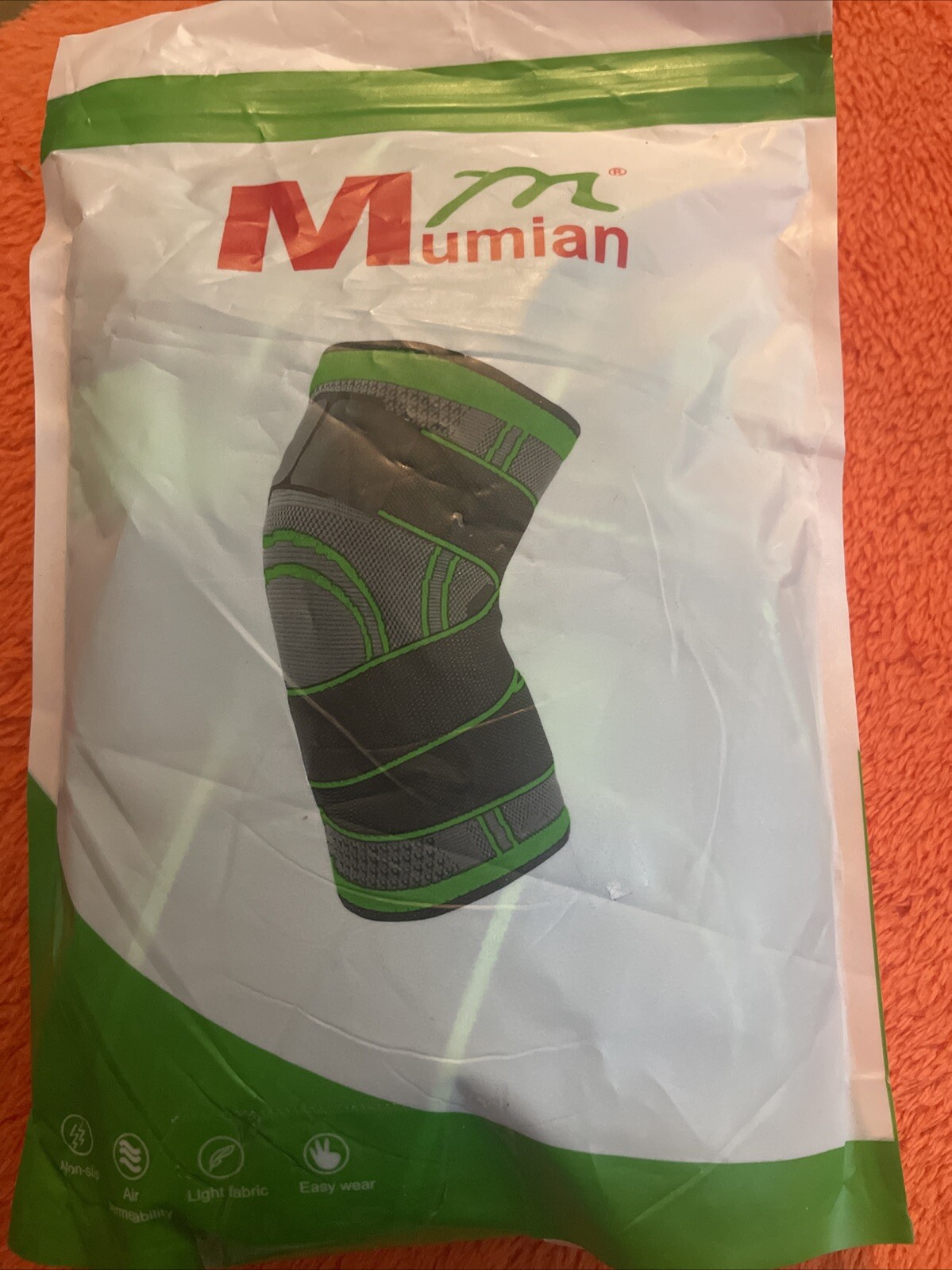 Mumian Knee Sleeve Green Size M New In Package
