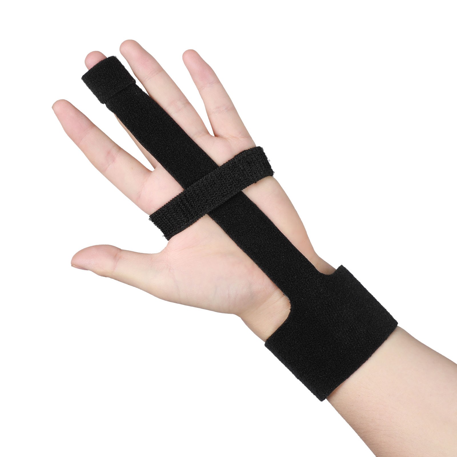FBA Boutique Latest Improved Black Finger Guard With Steel Plate Finger Orthosis