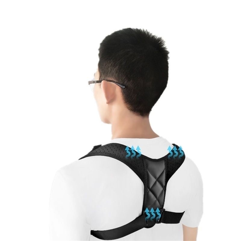 Men Women Posture Corrector Adjustable Back Brace Shoulder Support Clavicle Belt