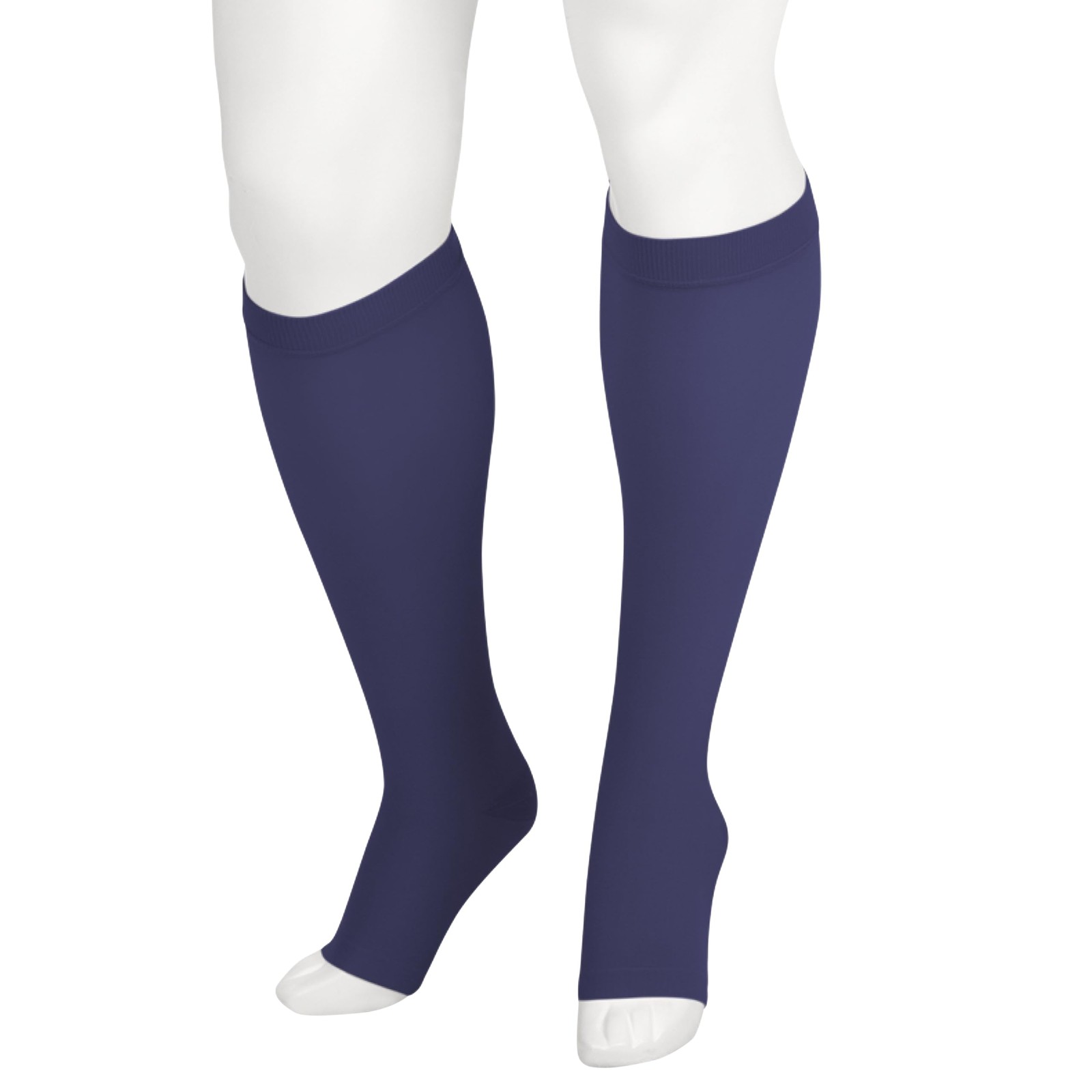 Juzo Soft 2000 Knee-High Compression Stocking 15-20 mmHg Open 3 (III), Navy