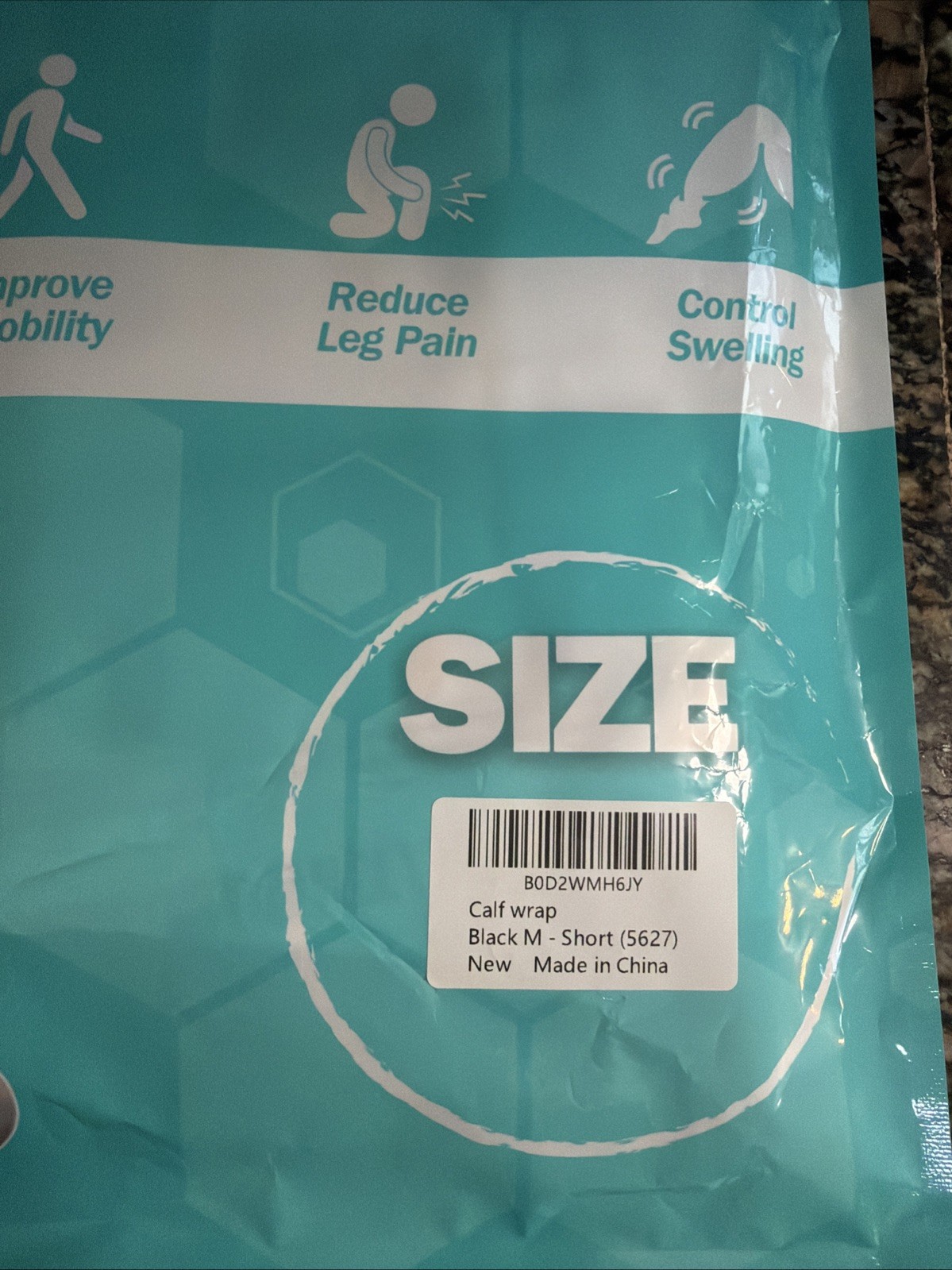 Beltwell Adjustable Calf Compression Wrap for Lymphedema Size M (5627)