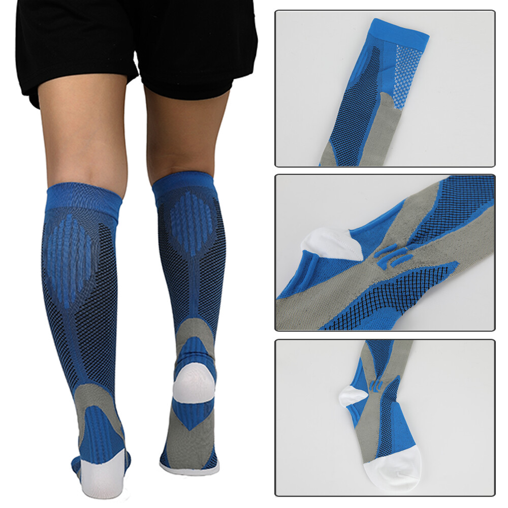 3/2 Pairs Copper Compression Socks 20-30mmHg Graduated Support Mens Womens S-2XL