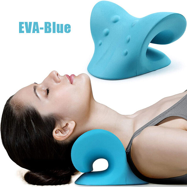 Neck Pillow Relaxer Shoulder Stretcher Traction Cervical Chiropractic Massage