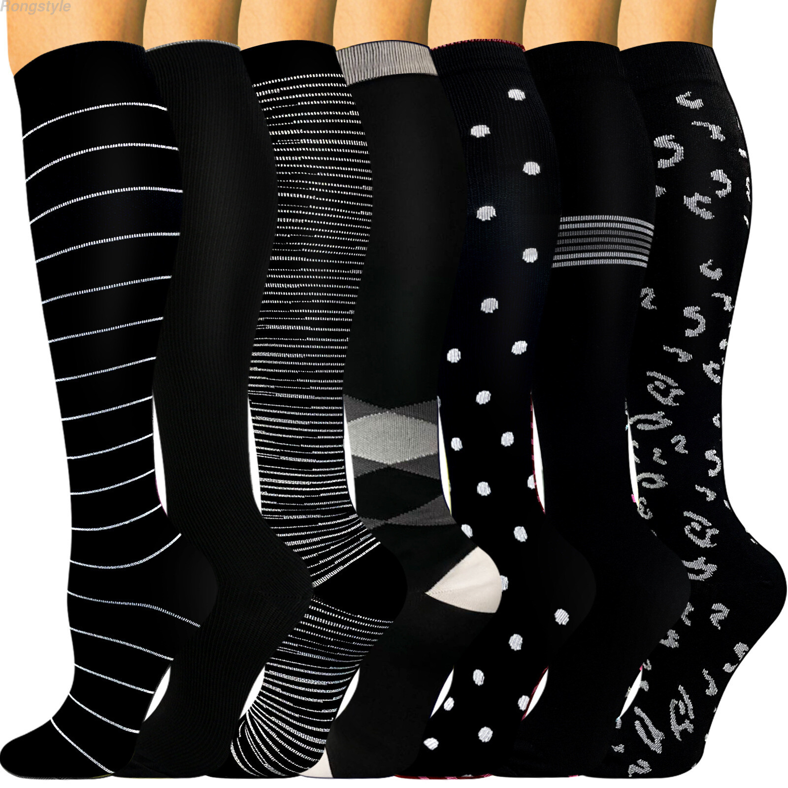 Compression Socks Stockings Mens Womens Knee High Medical 20-30 mmHG S/M-L/XL