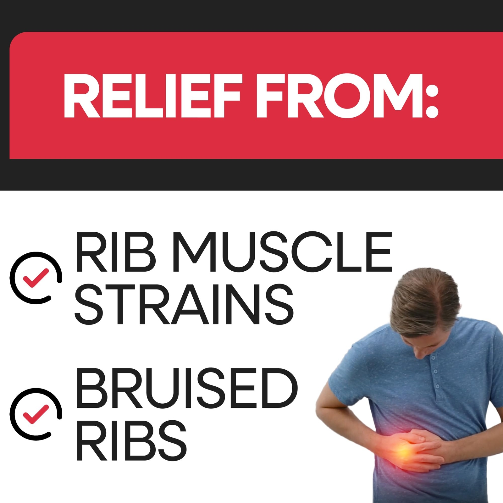 Rib Brace Chest Binder | Rib Belt to Reduce Rib Cage Pain | Chest Compression…