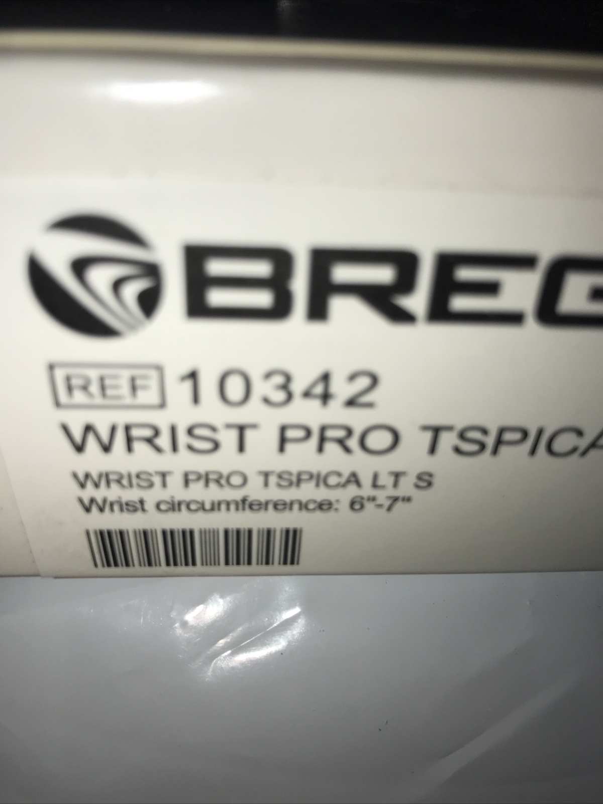 Breg Wrist Pro Brace With Thumb Spica,SMALL-LEFT . New ! Wrist Brace. 10342