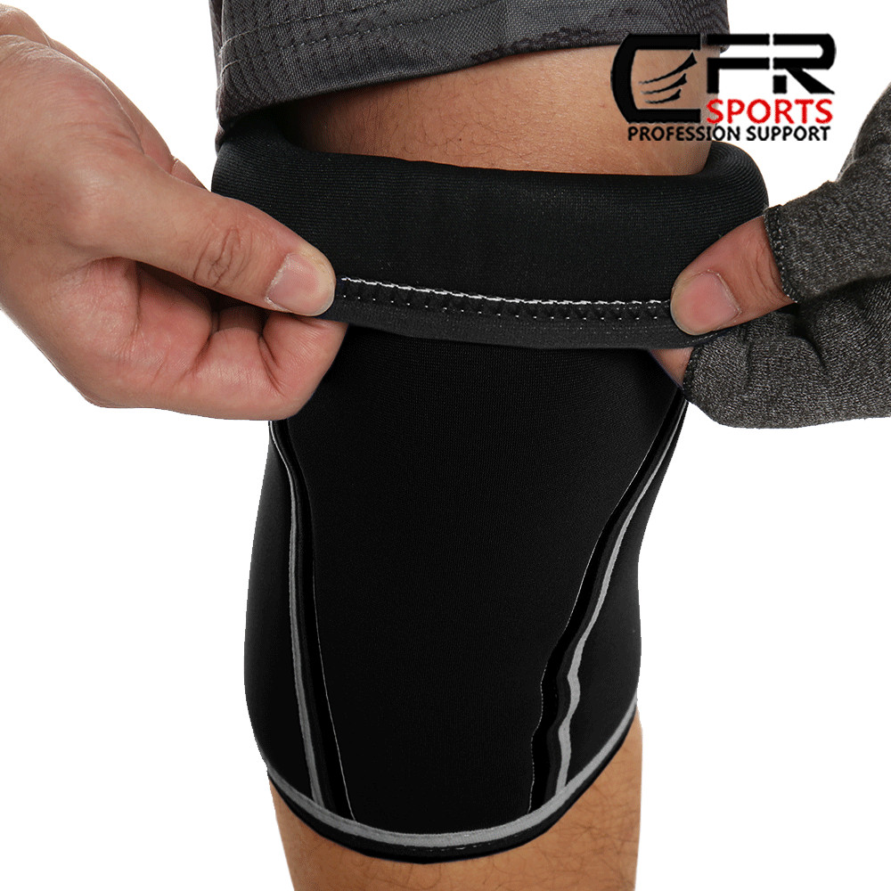 Knee Sleeves 7mm (1 Pair) Support For Weight Lifting Wraps & Straps Compression