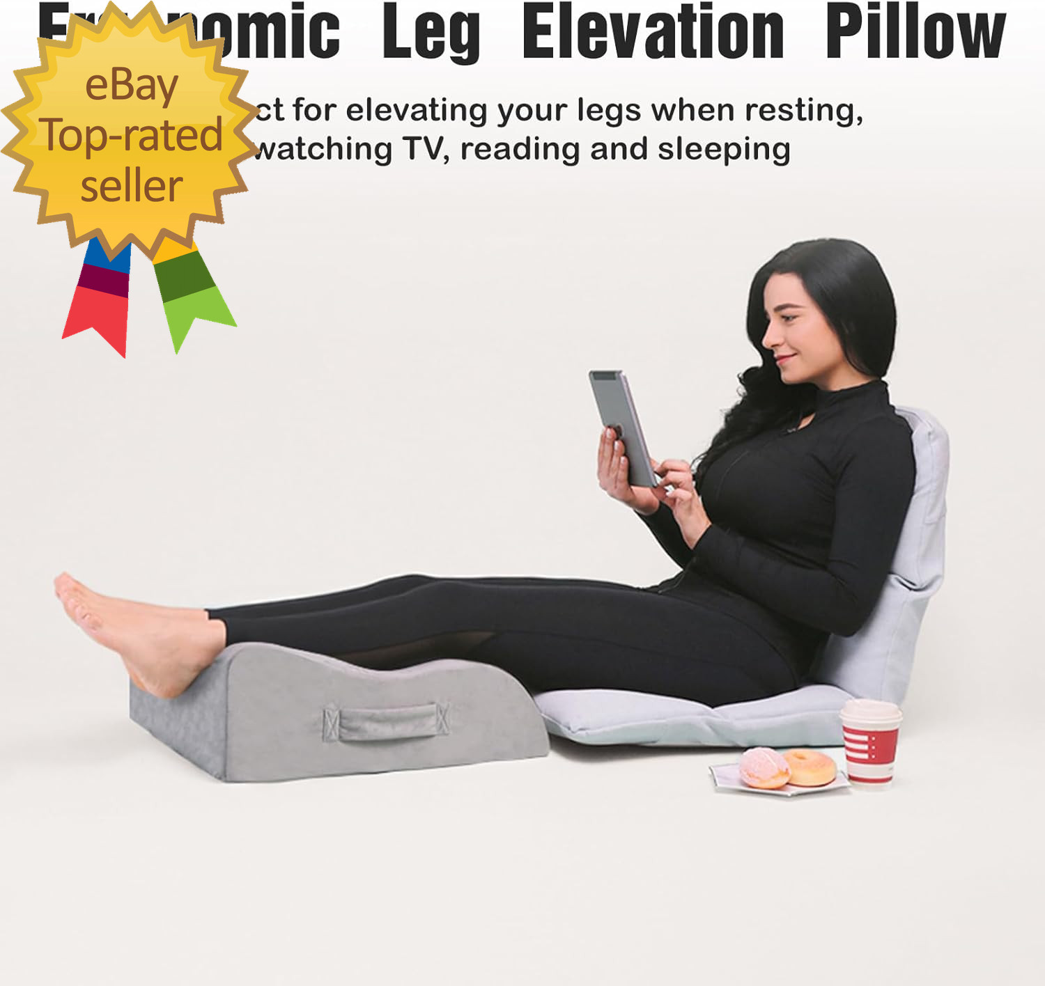 Memory Foam Leg Knee Ankle Foot Support and Elevation Pillow for Surgery