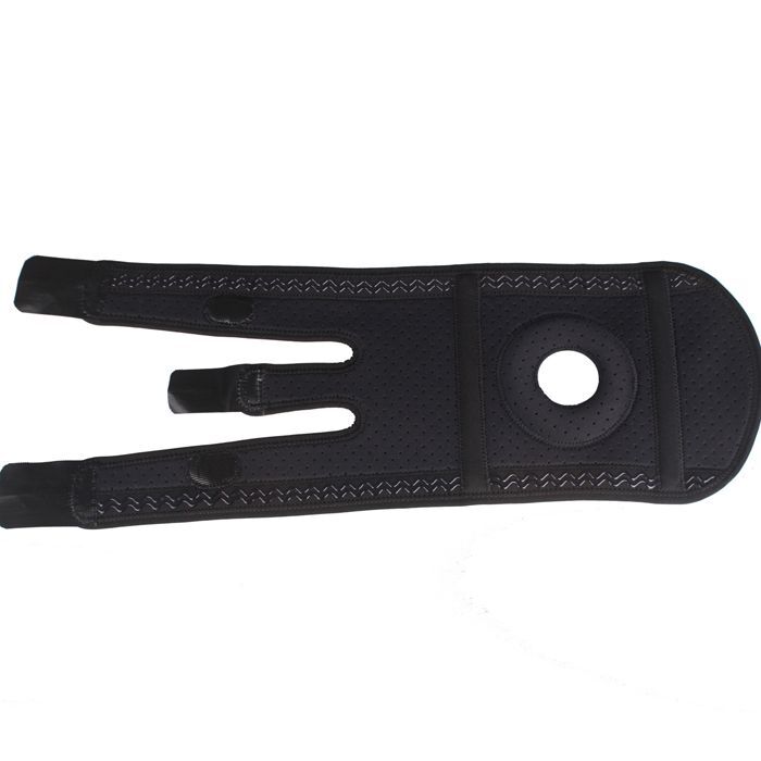 KA Adjustable Ribbon Silicone 2-spring Installed Black Knee Support Protecting