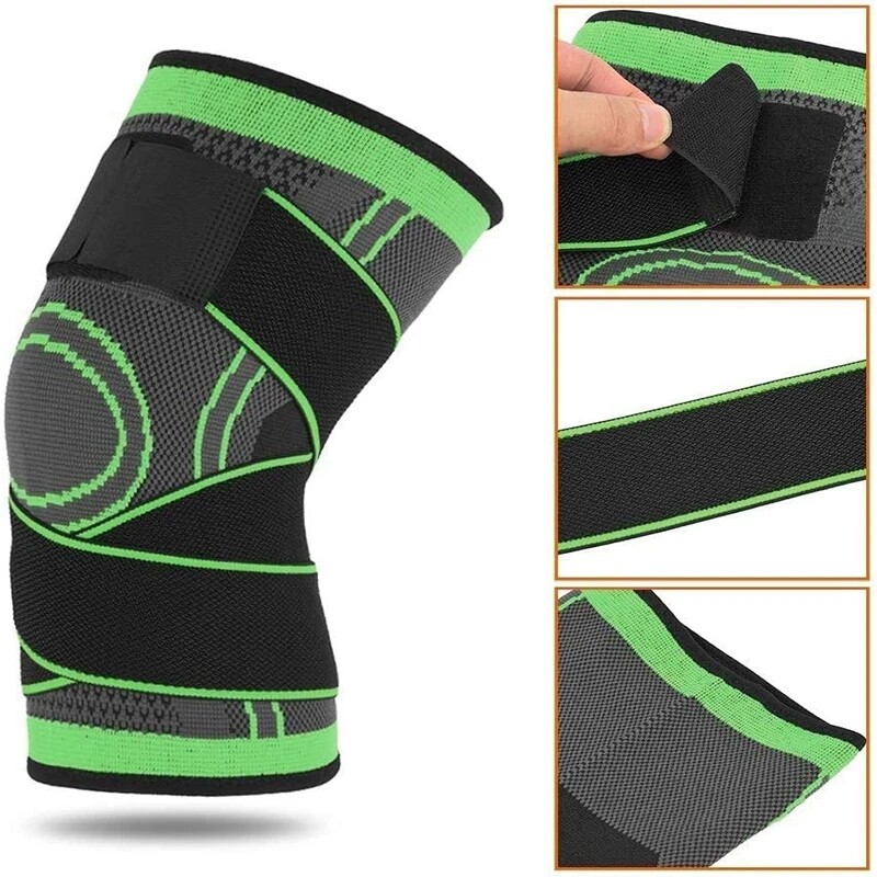 Knee Sleeve Compression Brace Support For Outdoor Sport Joint Pain Relief Strap