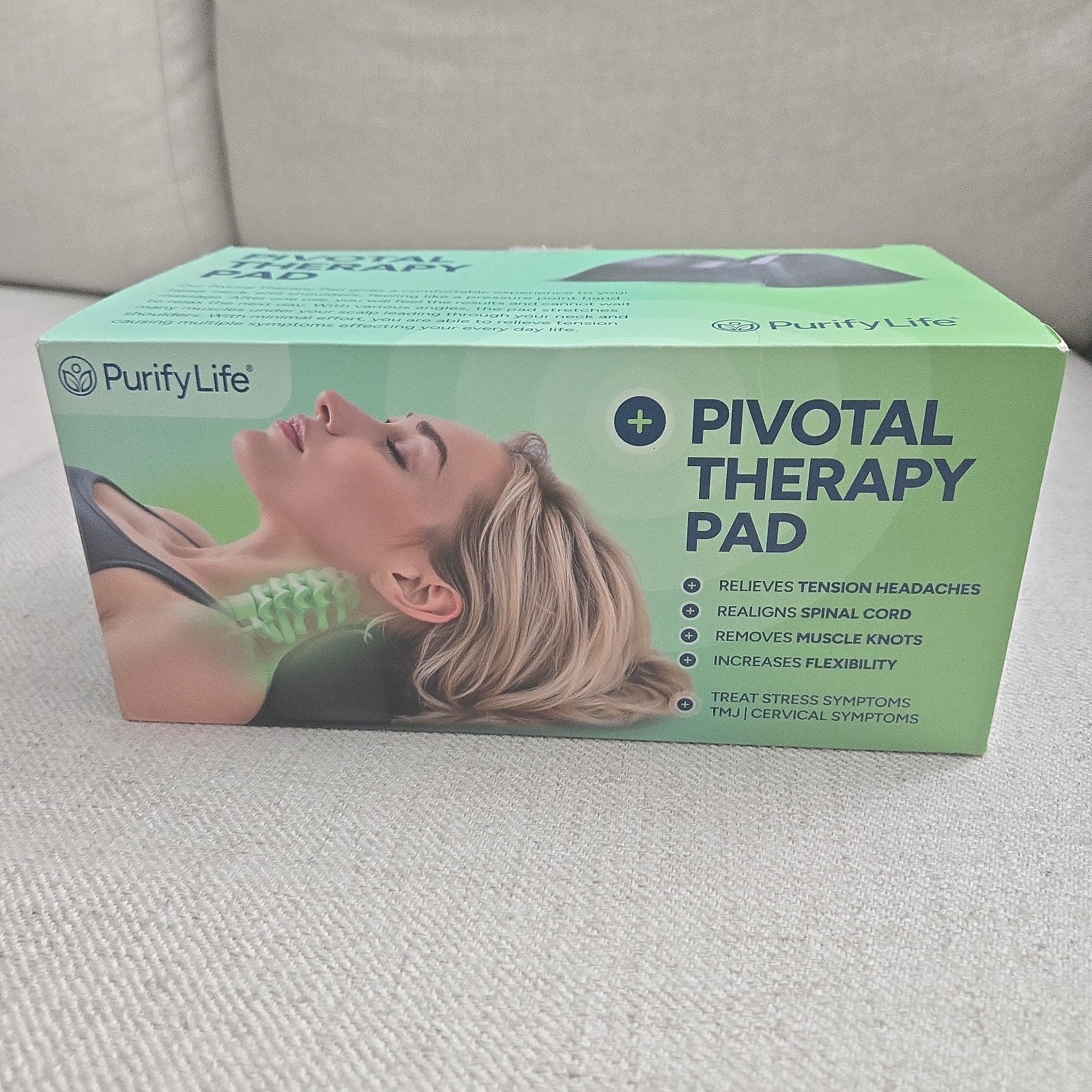 Purify Life Pivotal Therapy Pad Occipital Release Neck Traction Tool New