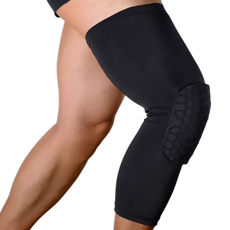 Youth Pad Honeycomb Leg Support Knee Sleeve Brace Sports Support Basketball US