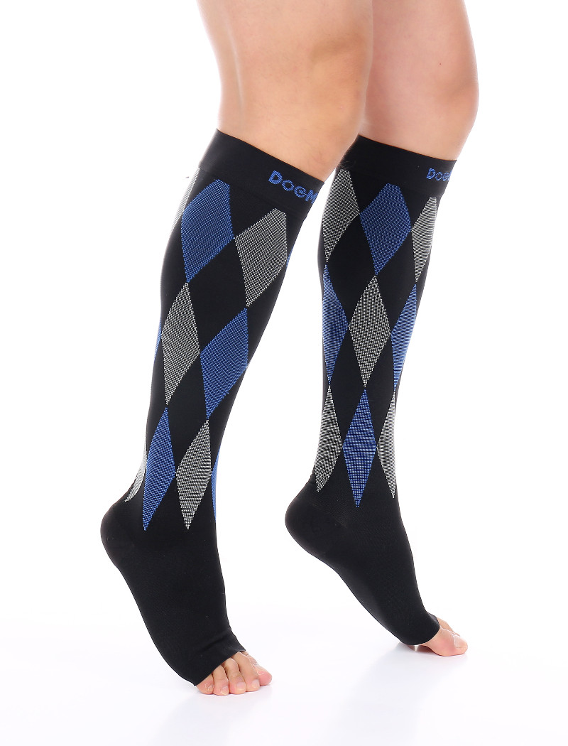 Compression Stockings Open Toe Doc Miller 3040 mmHg Sleeves For Varicose Pain