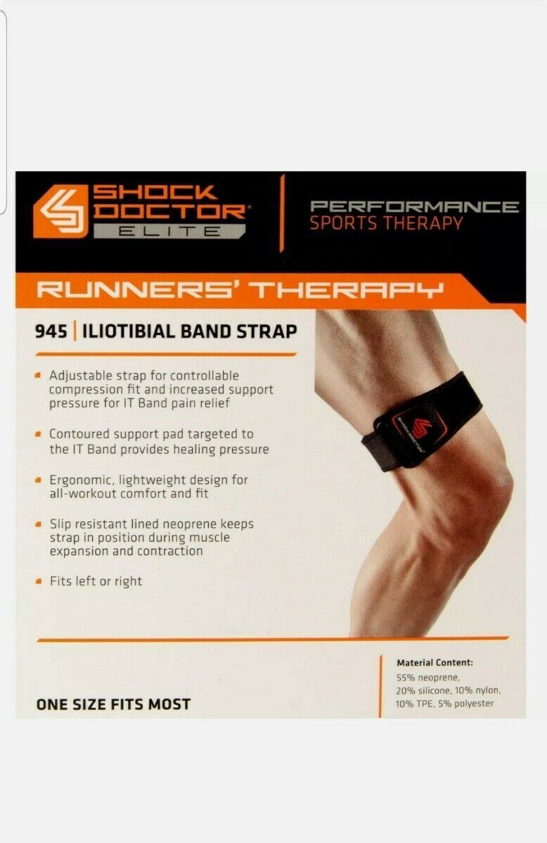 Shock Doctor Iliotibial IT Band Strap Neoprene Fitness Runners Therapy 945