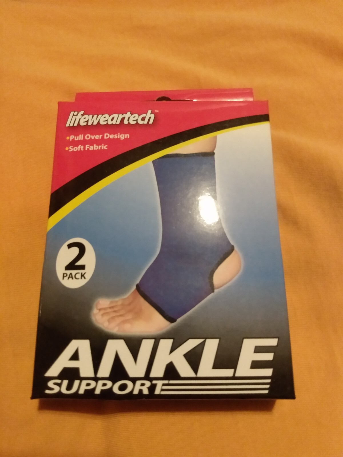 Ankle Support 2 PACK Elastic Sleeve Brand New in Original Box