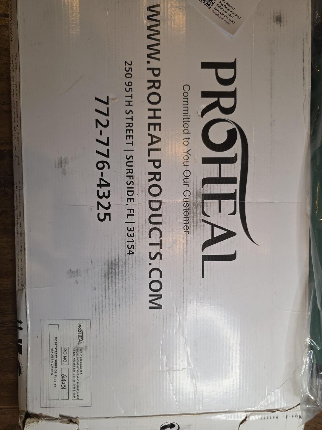 ProHeal Universal Padded Lift U Sling, Large, 43″ x 43.5″ – Polyester