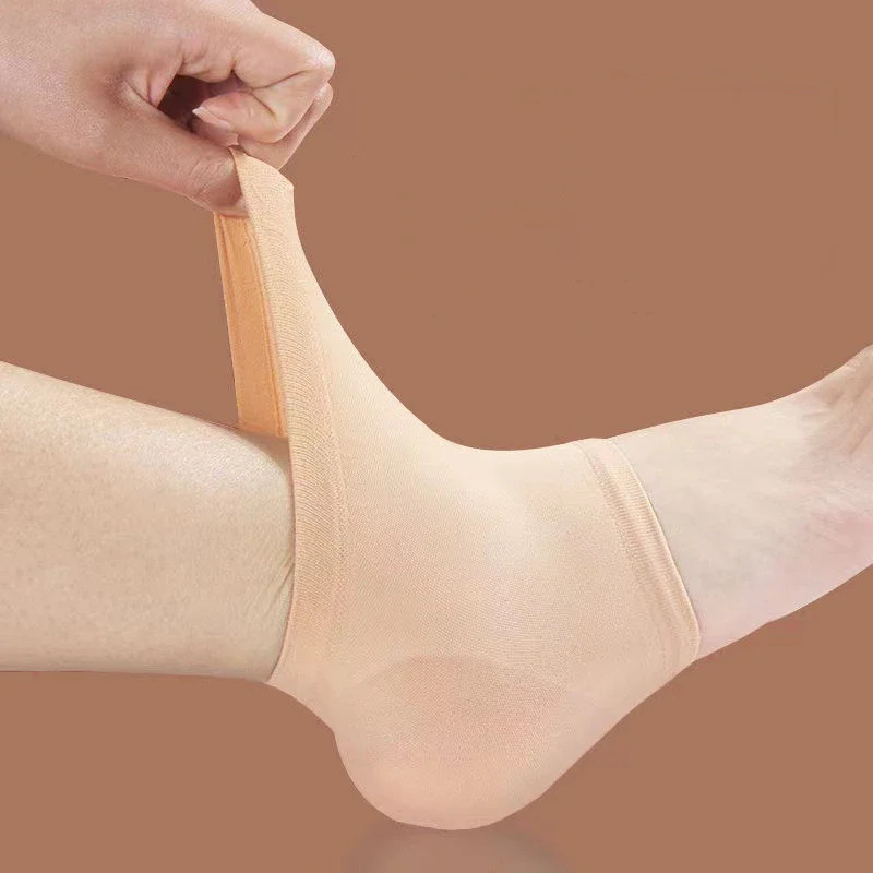 2Pcs Heel Protective Cover Foot Heels Socks Silicone Anti-Crack Moisturizing Sho