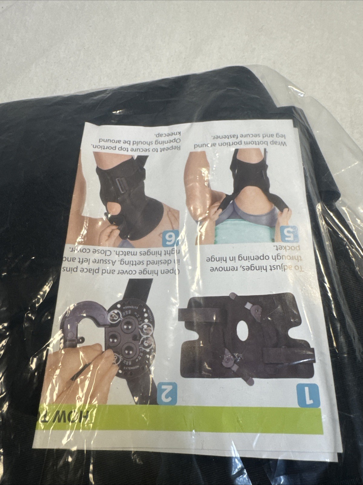 BraceAbility Range of Motion Hinged Knee Brace Black Size Small – Item 03K10 New