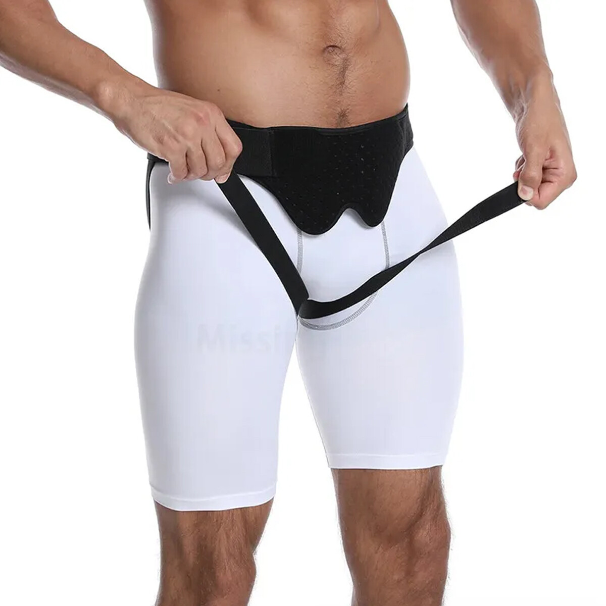 Hernia Support Unisex Double Inguinal Groin Hernia Belt Pain Relief Truss Brace