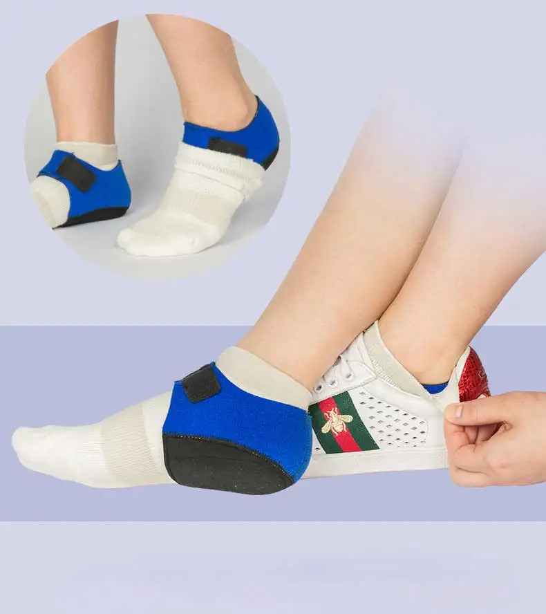 1 Pair Gel Heel Pad Pain Relief for Plantar Fasciitis Sock Worn in Shoes Thin He