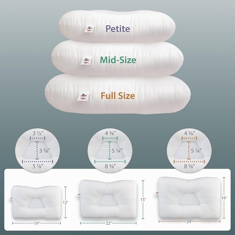 Cervical Neck Pillow Adjustable Support Headache Relief Neck & Shoulder Pain New