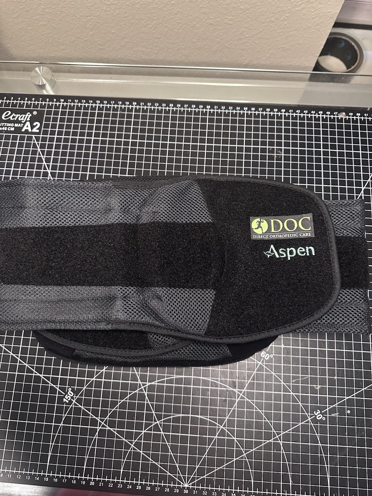 Aspen Horizon 627 LSO Back Brace Black One Size Fits Most Adjustable Lumbar