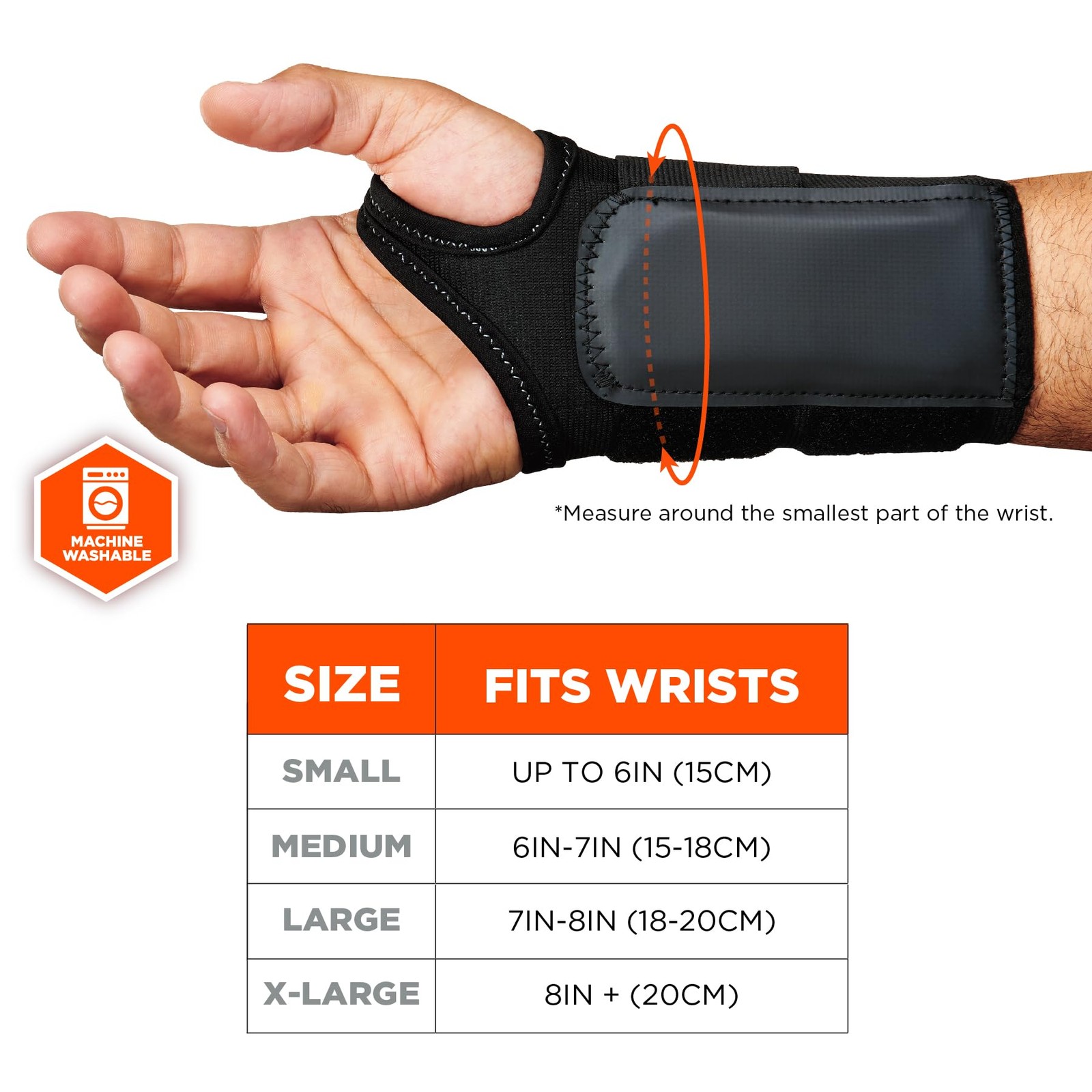 ProFlex 4010 Left Wrist Support, Medium, Black, Double-Strap, Compression