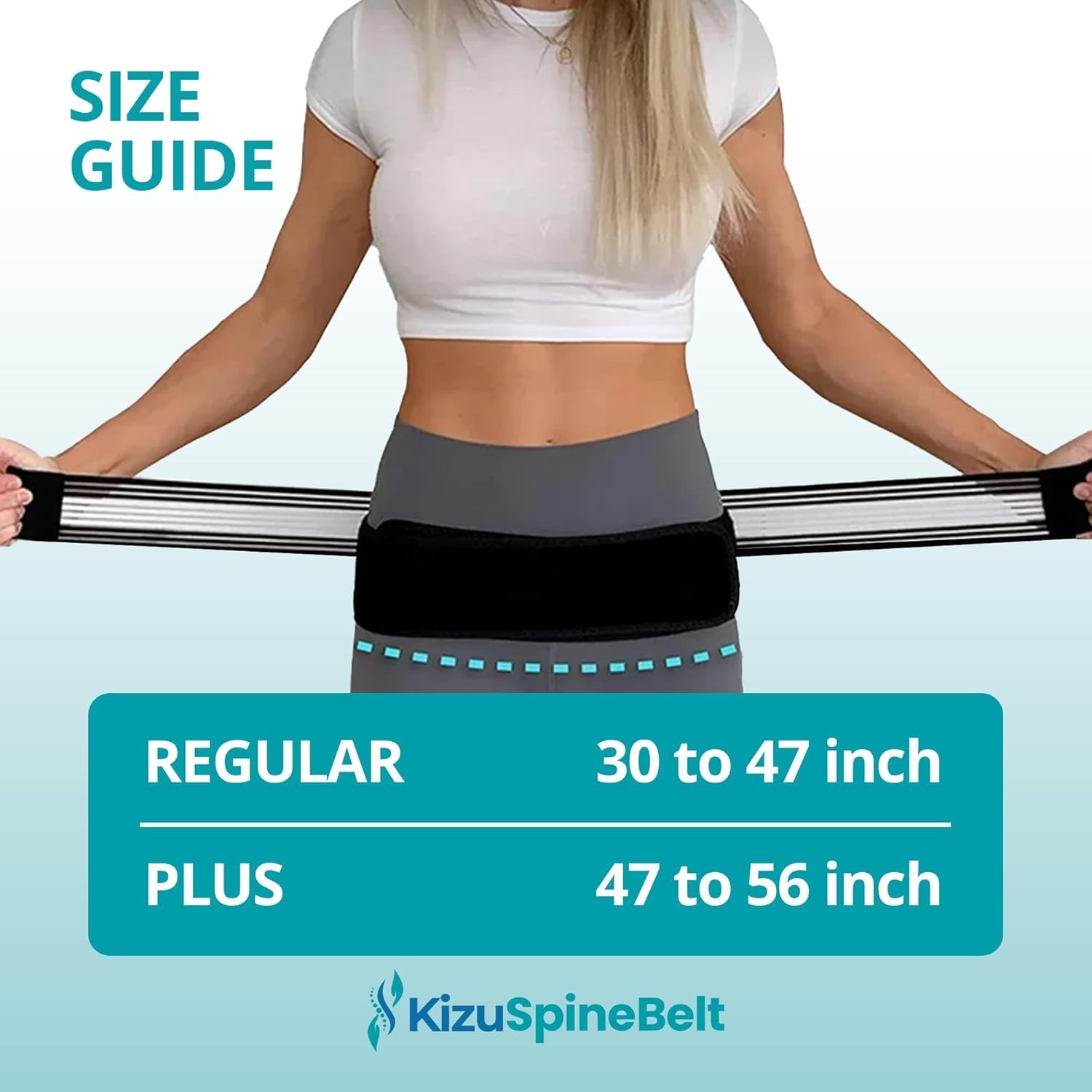 Sleek Kizu Low-Profile SI Joint Support Belt – Adjustable Sciatica Pain Relief